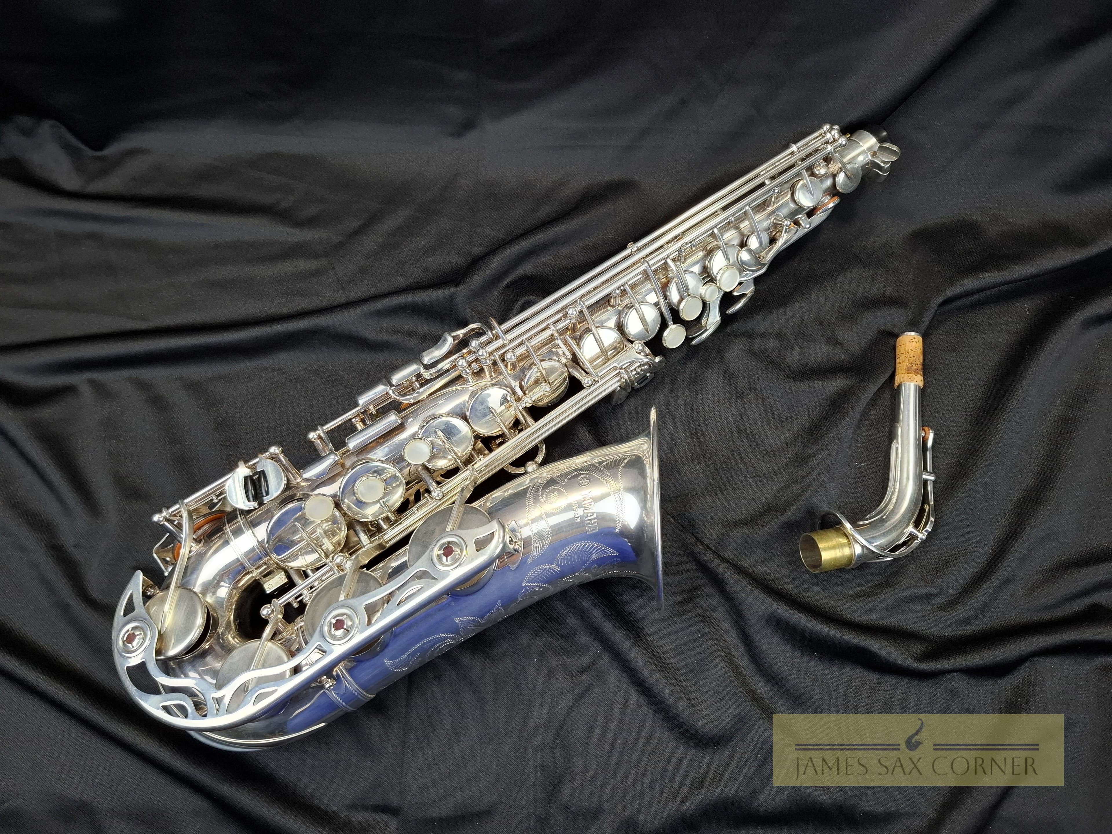 Yamaha YAS-62S Silver Alto Saxophone Purple Logo SN 010XXX