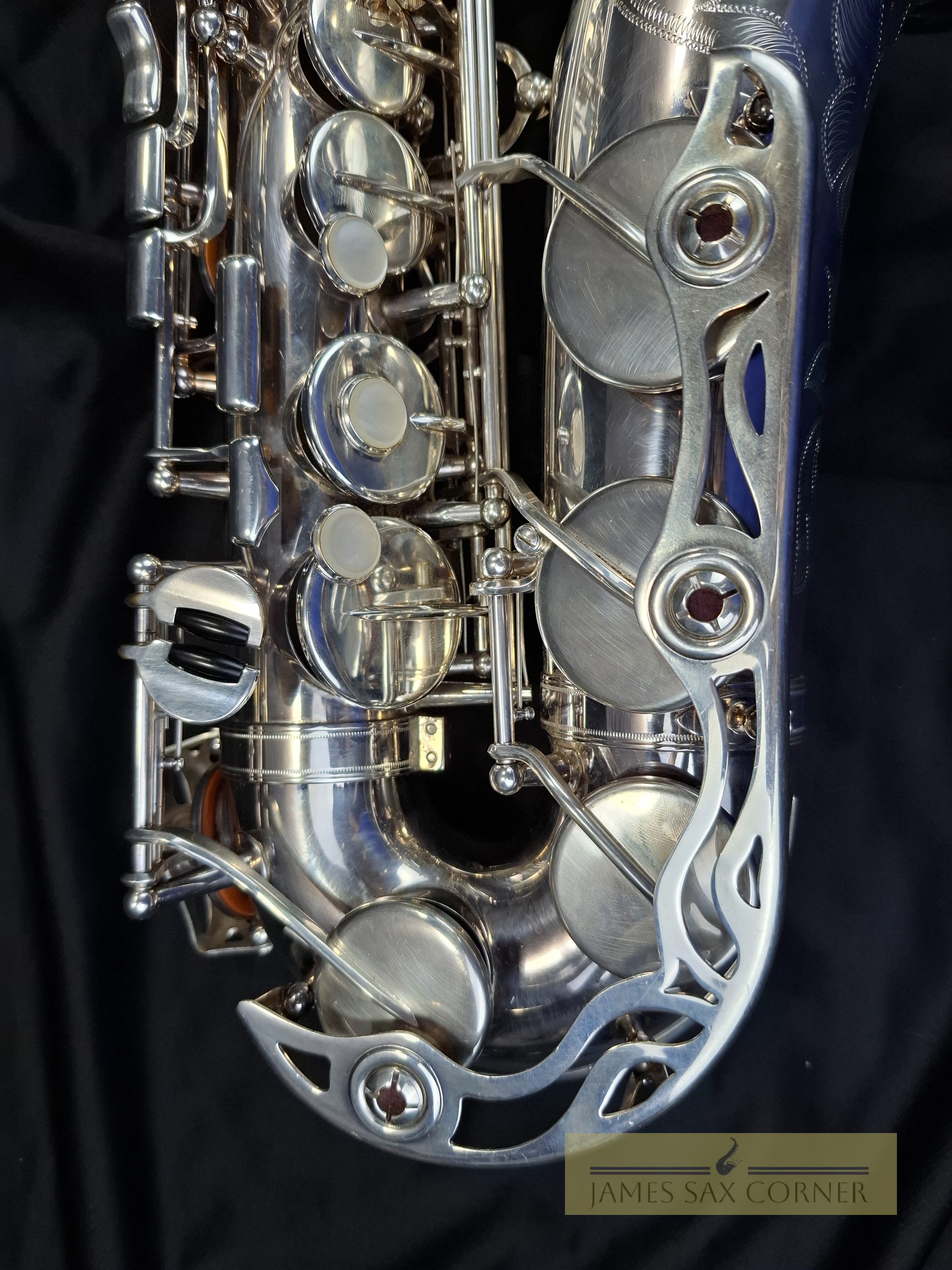 Yamaha YAS-62S Silver Alto Saxophone Purple Logo SN 010XXX 3