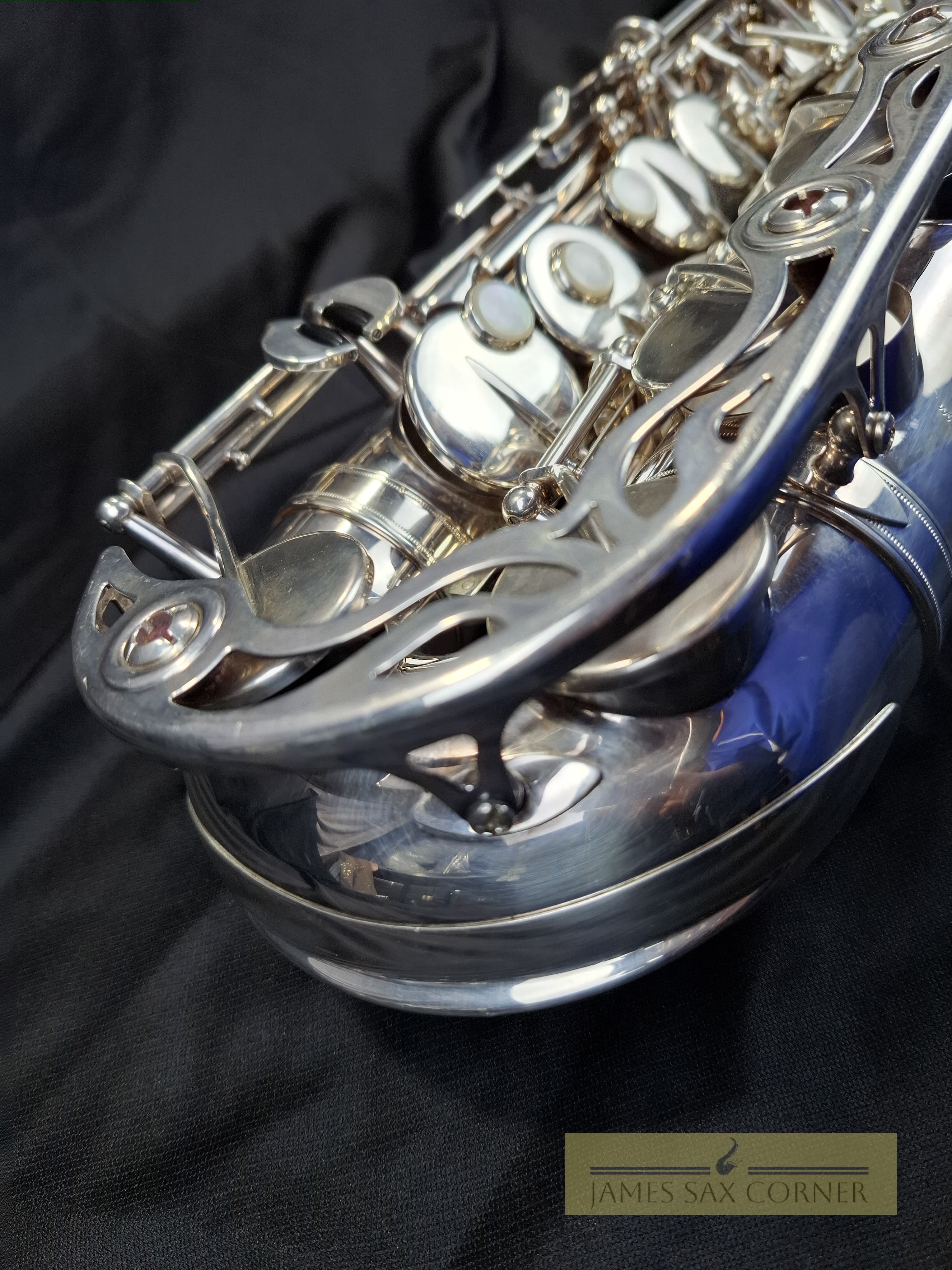 Yamaha YAS-62S Silver Alto Saxophone Purple Logo SN 010XXX 4