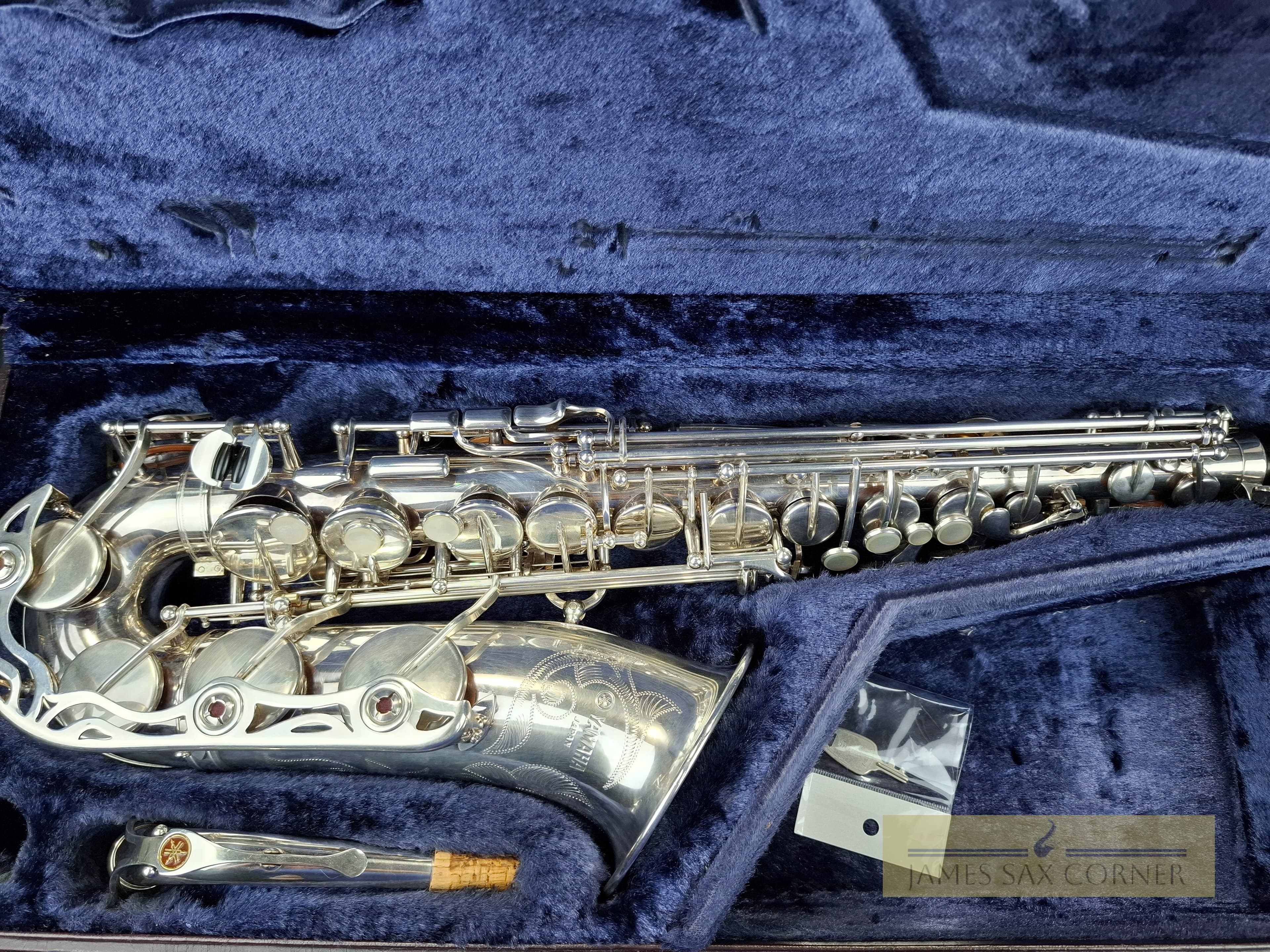 Yamaha YAS-62S Silver Alto Saxophone Purple Logo SN 010XXX 18