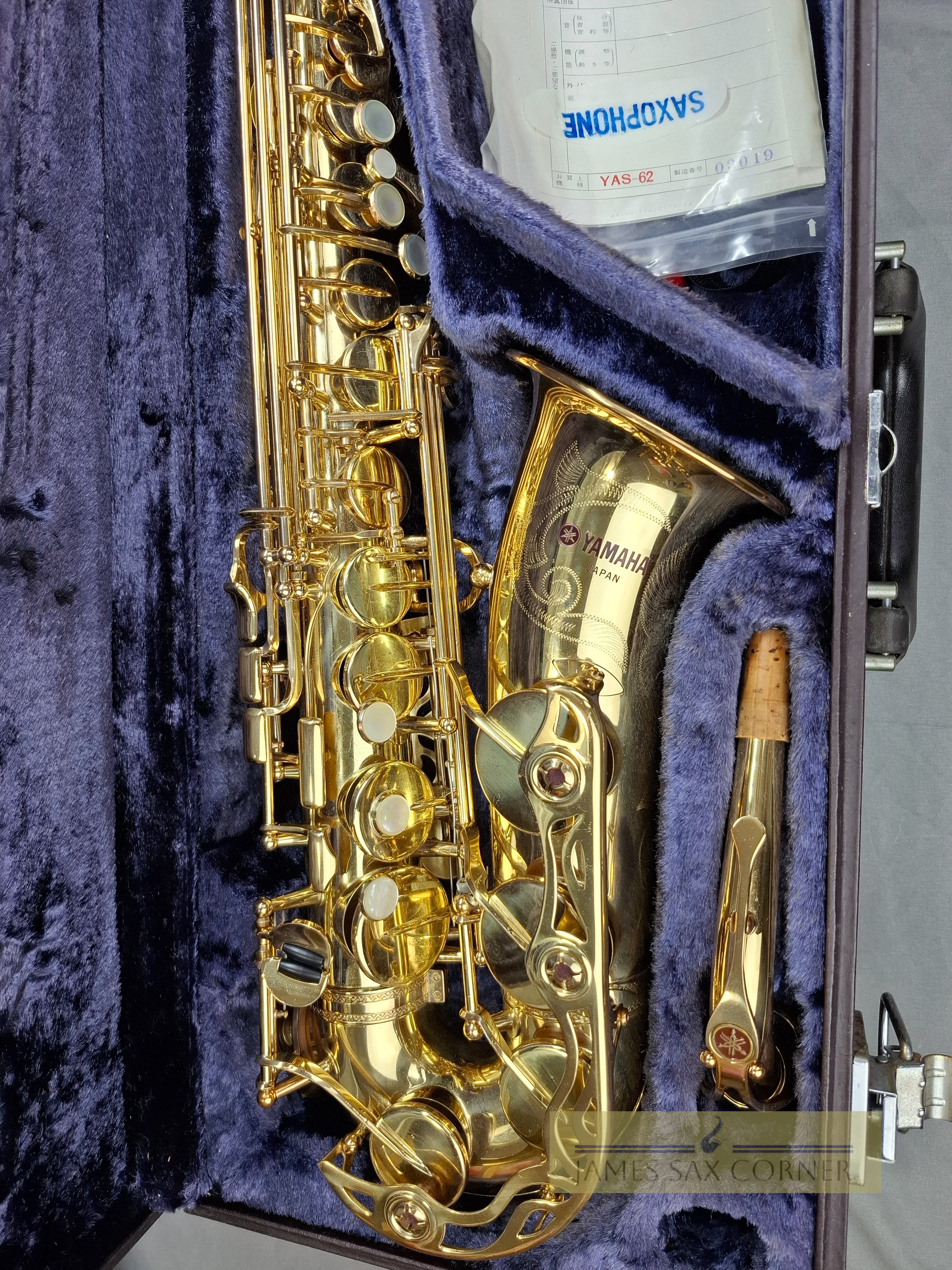 Vintage Yamaha YAS-62 Alto Saxophone Purple Logo SN 003XXX 26
